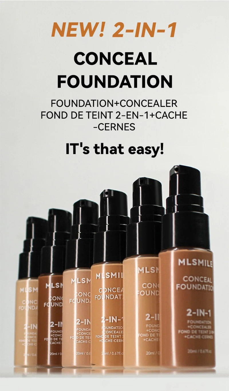 Matte Face Foundation Cream – Full Coverage Waterproof BB Base
