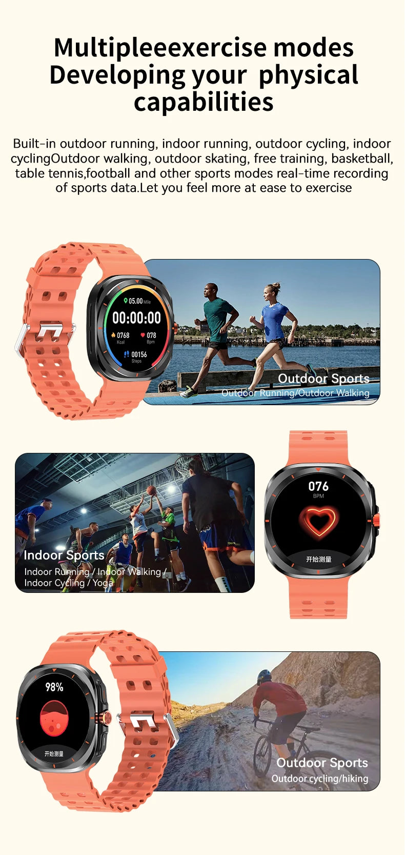 LAXASFIT GT7 Ultra Smartwatch – 1.52" AMOLED Bluetooth Sports Watch